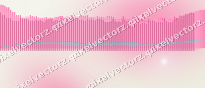 Soft pastel chart background in pink and orange
