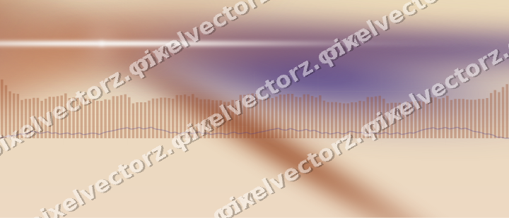 Soft pastel chart background in orange and blue