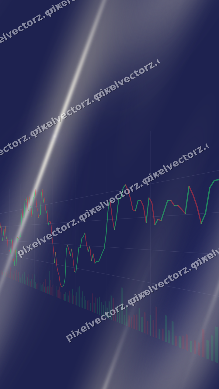 Nahtloser Neon Diagramm Hintergrund in Dunkelblau und Bernstein