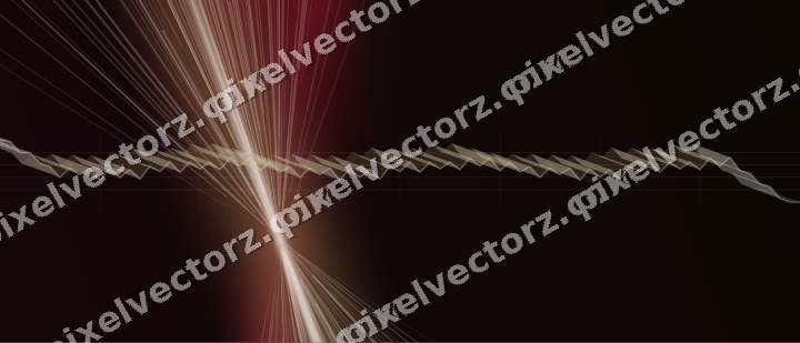 Glowing neon chart background in pink and red