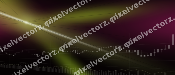 Glowing neon chart background in lime and pink