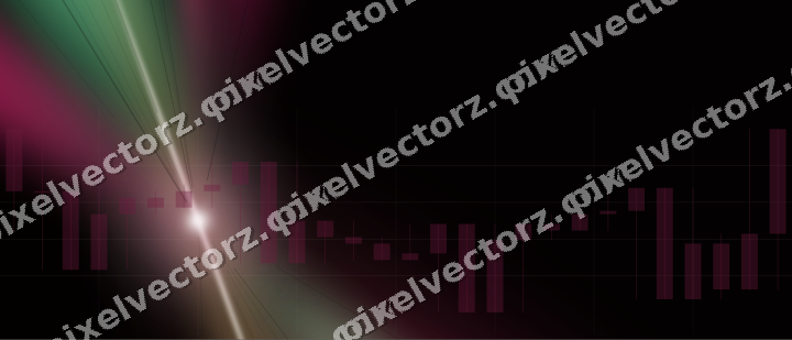Glowing neon chart background in pink and green