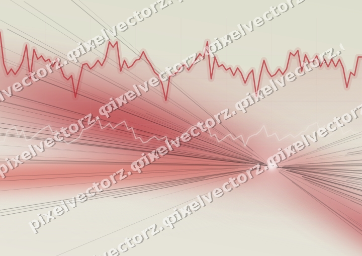 Soft pastel chart background in red and pale amber