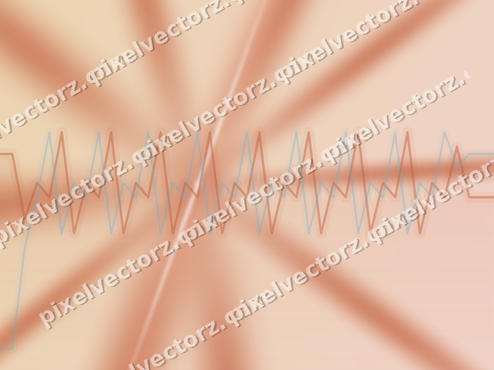 Soft pastel chart background in orange and cyan