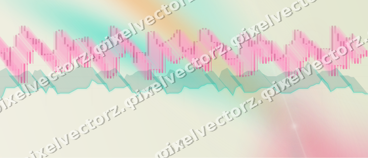 Soft pastel chart background in pink and orange