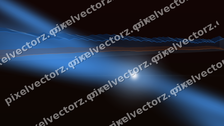 Glowing neon chart background in blue and red