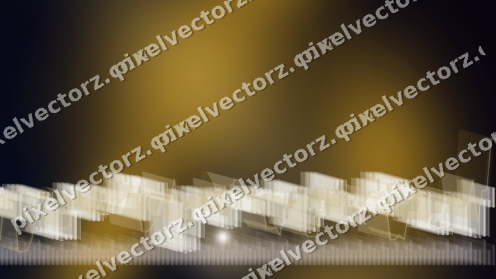 Glowing neon chart background in amber and blue