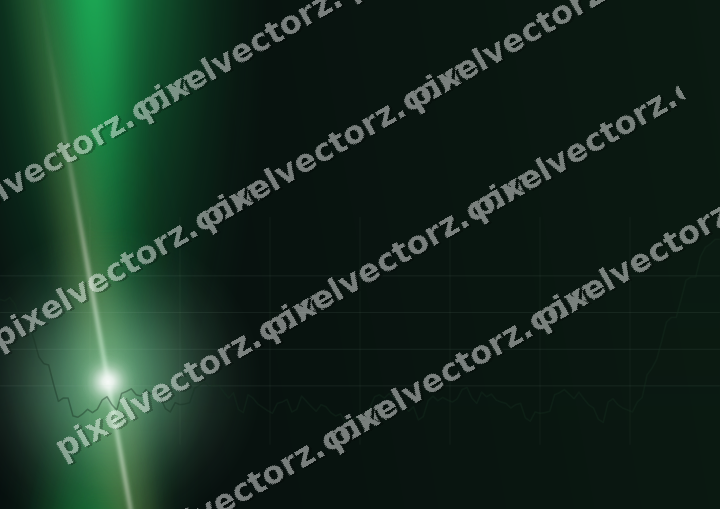 Glowing neon chart background in green and amber