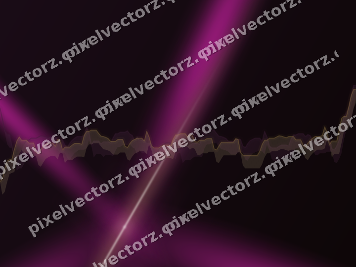 Glowing neon chart background in magenta and amber
