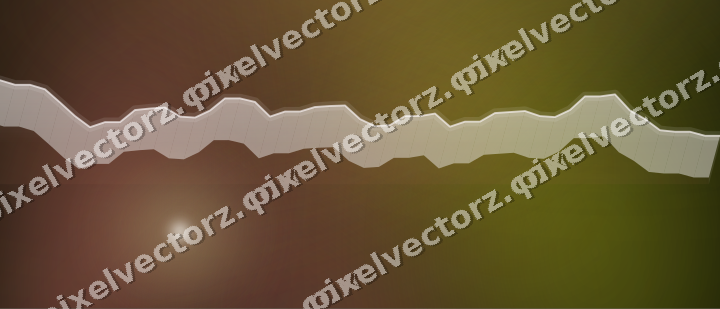 Glowing neon chart background in yellow and red