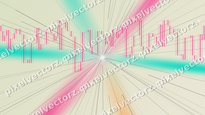 Soft pastel chart background in pink and orange