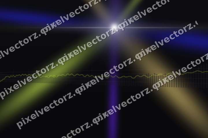 Glowing neon chart background in blue and purple