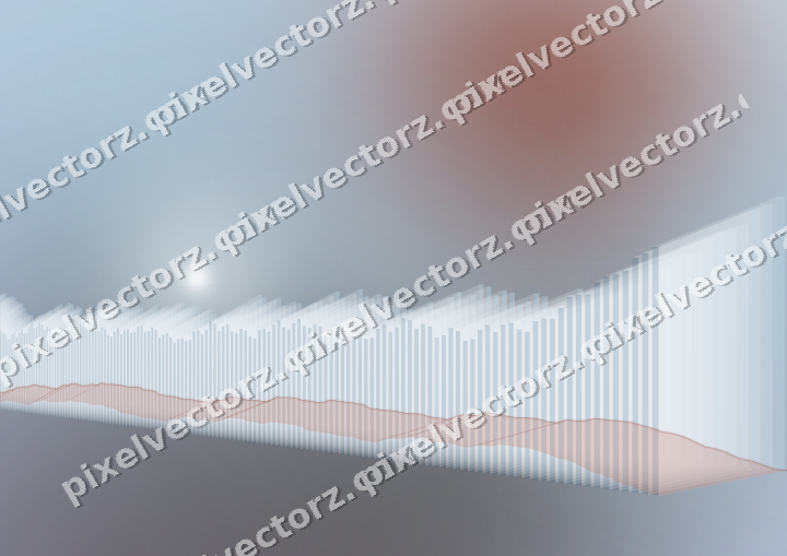 Soft pastel chart background in cyan and red