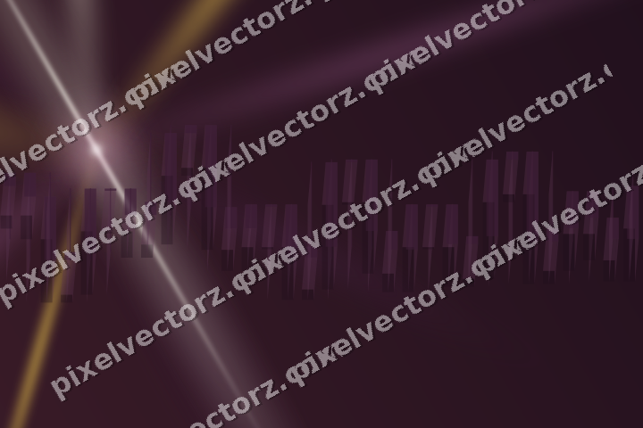 Glowing neon chart background in dark magenta and amber