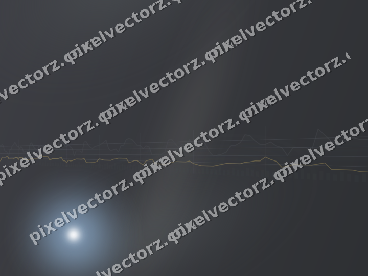 Glowing neon chart background in amber and grey