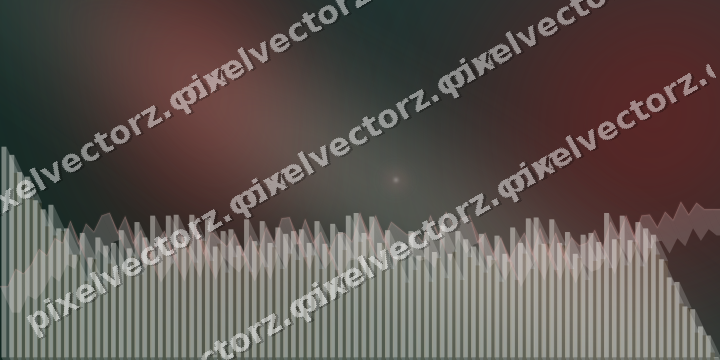 Glowing neon chart background in dark red and dark green