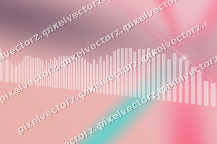 Soft pastel chart background in pink and amber