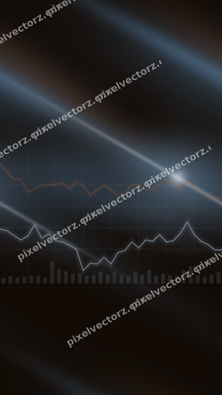 Nahtloser Neon Diagramm Hintergrund in Blau und Orange