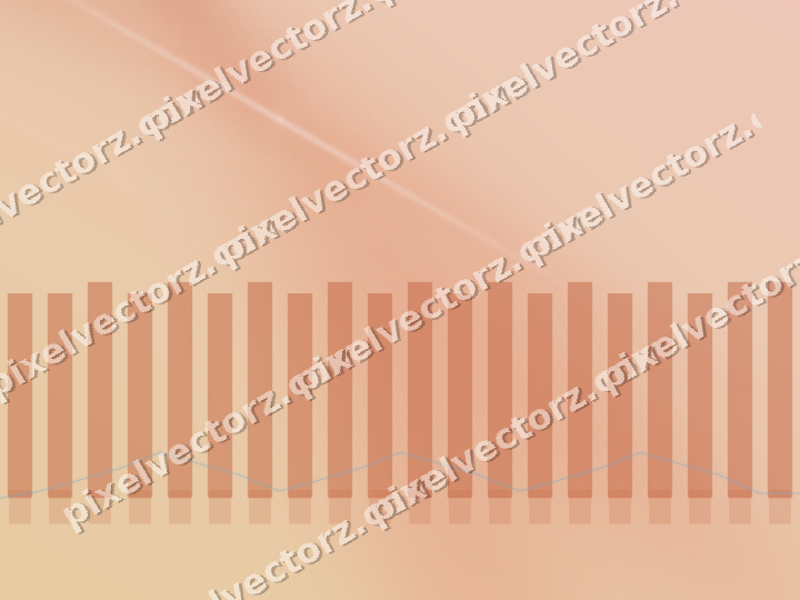 Soft pastel chart background in orange and cyan