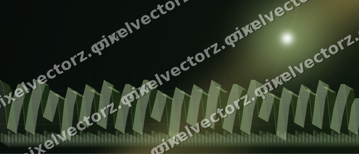 Glowing neon chart background in lime and yellow