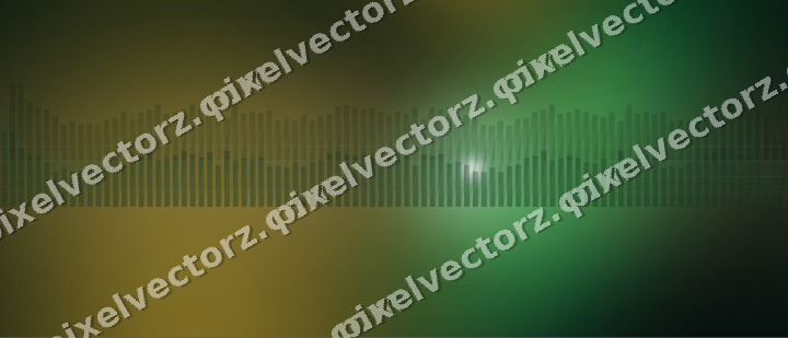 Glowing neon chart background in green and amber