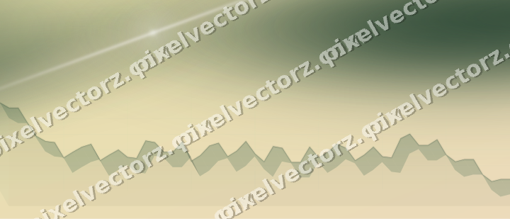 Soft pastel chart background in dark green and orange