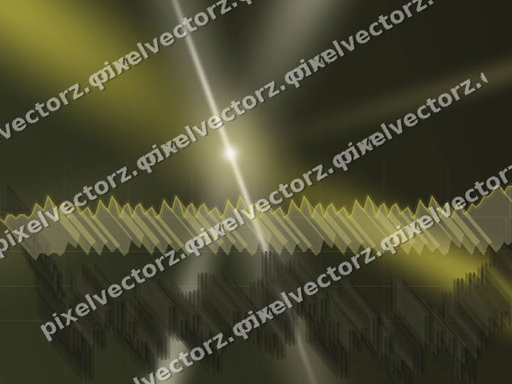 Glowing neon chart background in dark amber and yellow