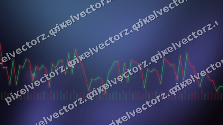 Glowing neon chart background in purple and blue