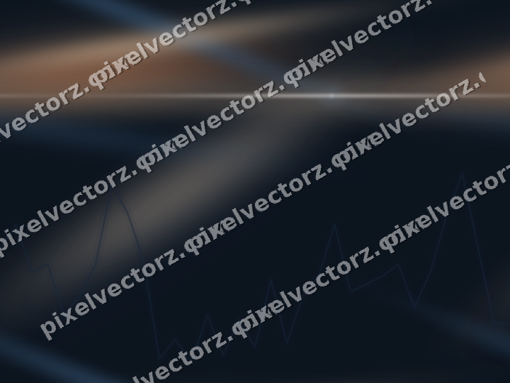 Nahtloser Neon Diagramm Hintergrund in Dunkelblau und Orange