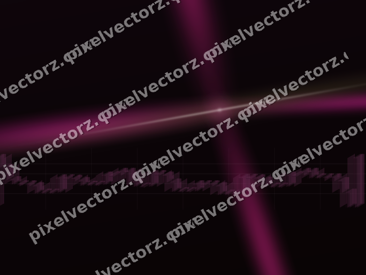 Glowing neon chart background in magenta and pink