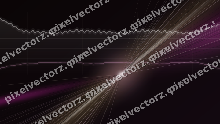 Glowing neon chart background in magenta and amber