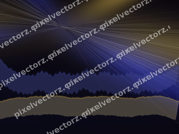 Glowing neon chart background in blue and amber