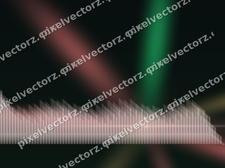 Glowing neon chart background in red and green