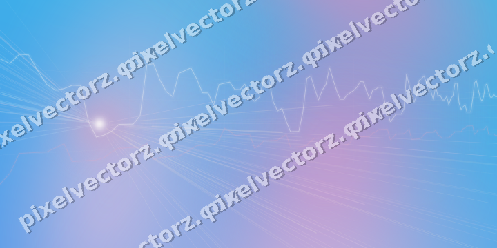 Glowing neon chart background in pink and cyan