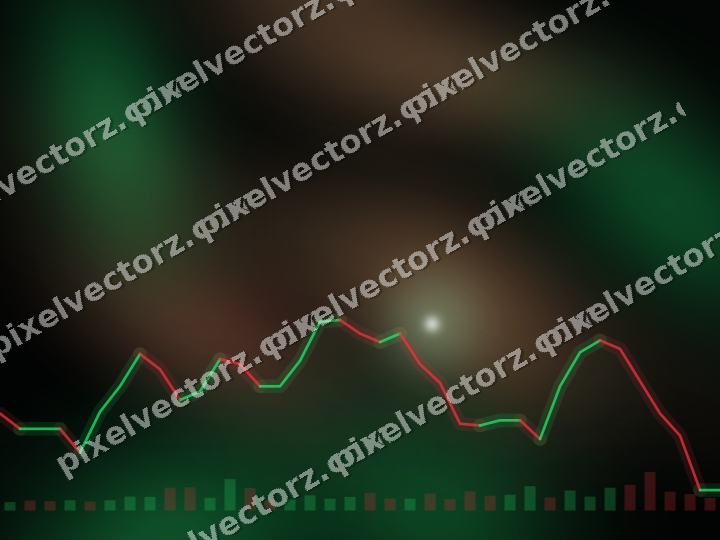 Leuchtender Neon Diagramm Hintergrund in Grün und Rot