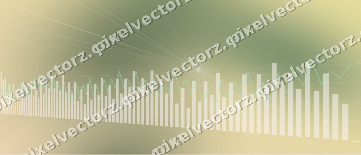 Soft pastel chart background in dark green and orange