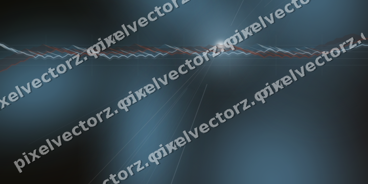 Glowing neon chart background in cyan and red