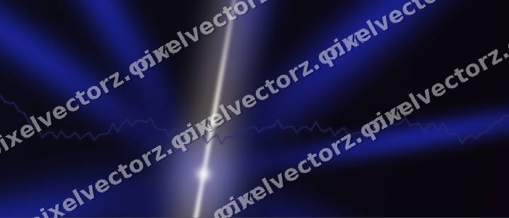 Glowing neon chart background in blue and amber