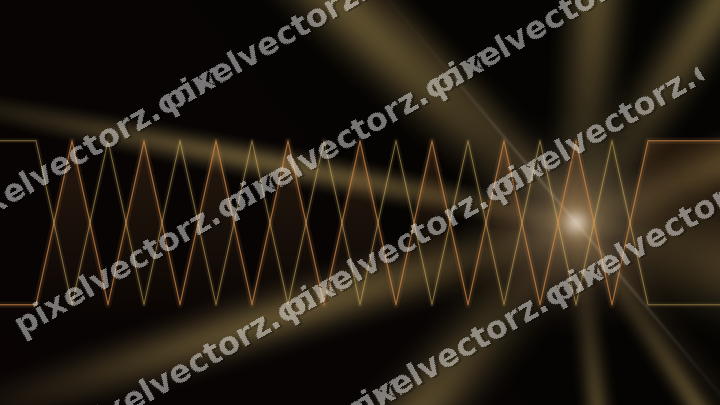 Glowing neon chart background in orange and amber