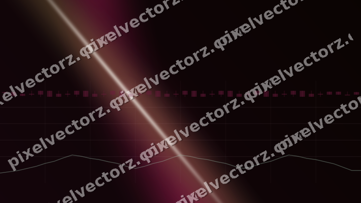 Glowing neon chart background in pink and green