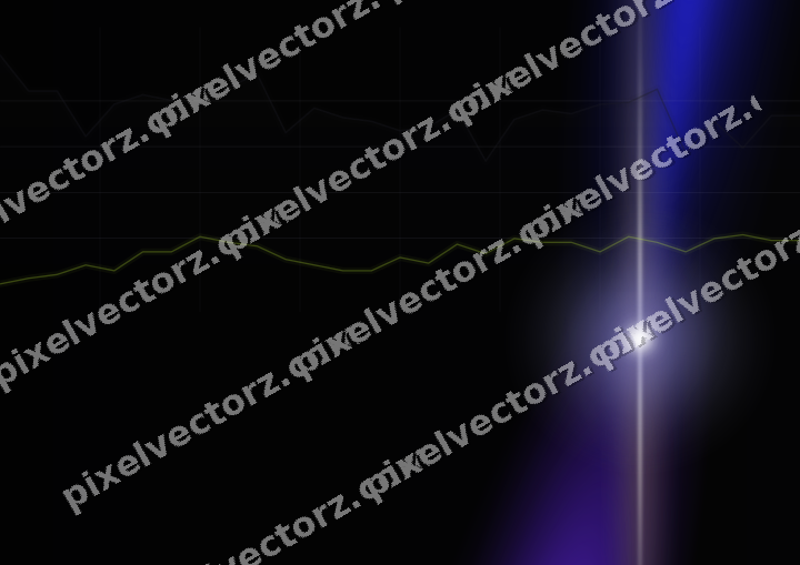 Glowing neon chart background in blue and purple