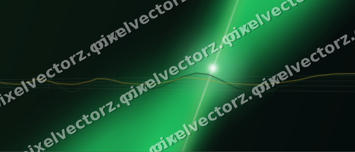 Glowing neon chart background in green and amber