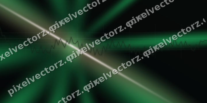 Glowing neon chart background in green and red