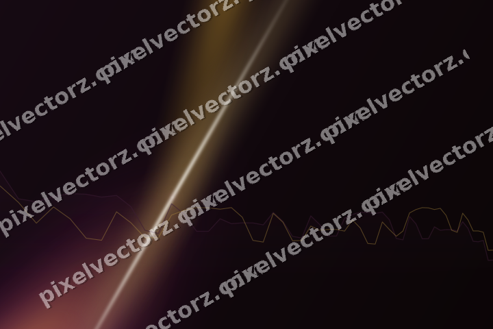 Glowing neon chart background in magenta and amber