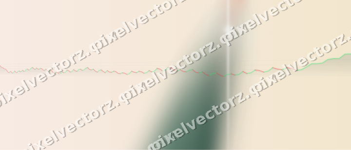 Soft pastel chart background in dark green and orange