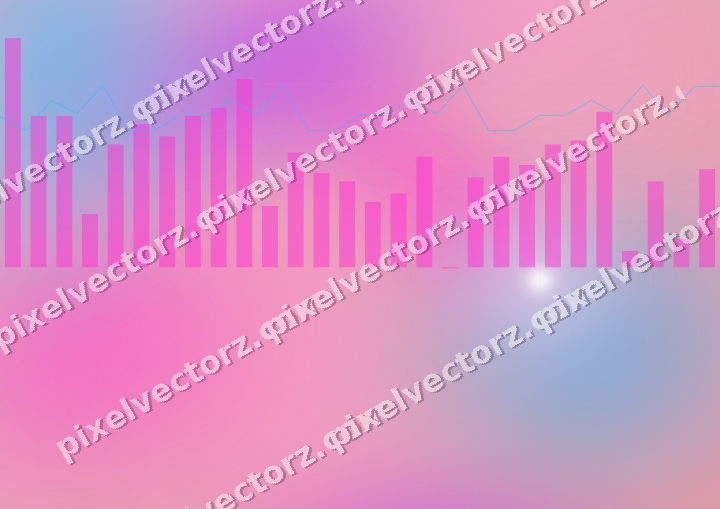 Soft pastel chart background in magenta and purple