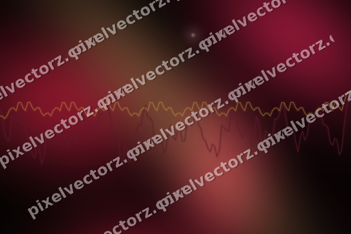 Glowing neon chart background in pink and amber