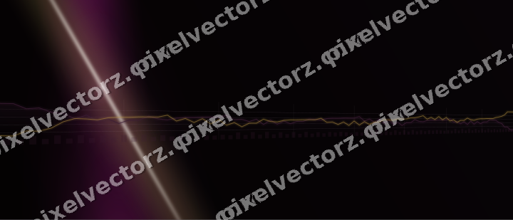 Glowing neon chart background in magenta and amber