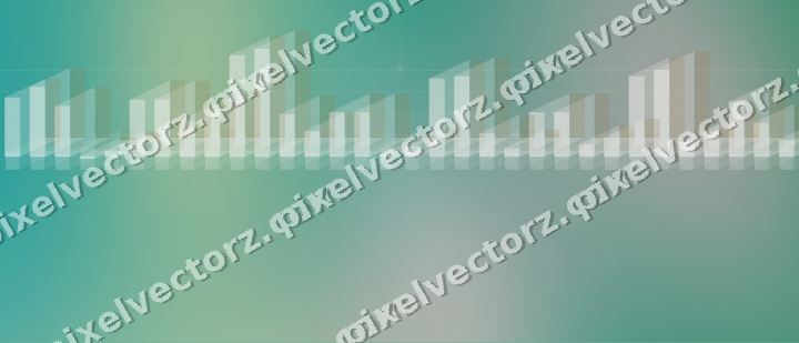 Glowing neon chart background in pale pink and pale amber