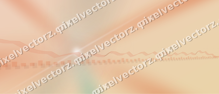 Soft pastel chart background in orange and teal
